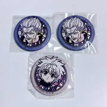 HUNTER x HUNTER 와시 캔뱃지 조르딕가 키루아 유소기 제노