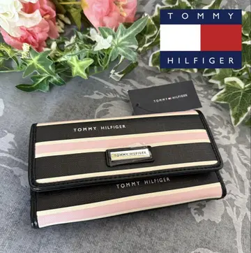 새상품 타미힐피거 TOMMY HILFIGER 장지갑 블랙 핑크