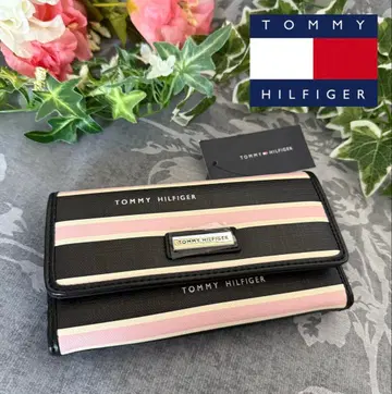 새상품 타미힐피거 TOMMY HILFIGER 장지갑 블랙 핑크