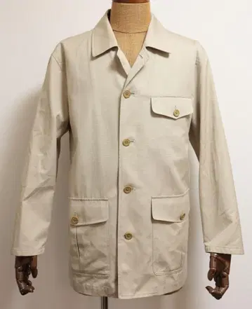 Vintage 새상품급 Aquascutum 코튼 커버올 스텐 칼라 자켓