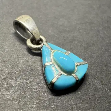 [ 인레이 silver925 ] 터콰이즈 펜던트 탑