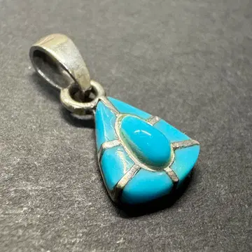 [ 인레이 silver925 ] 터콰이즈 펜던트 탑