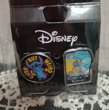 Disney 스티치 핀 배지 2세트