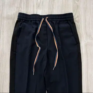네이비 캐주얼 팬츠 스트라이프 포함