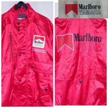 레어 Marlboro YAMAHA 레이싱 자켓 블루종 점퍼