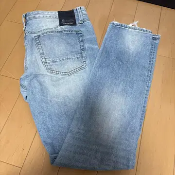 DENHAM 라이트 블루 데님 프릴