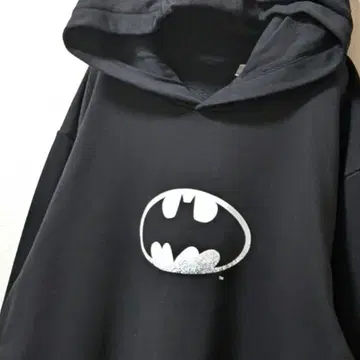 LCW 캐주얼 배트맨 로고 후드 맨투맨 블랙 2XL 구제 의류