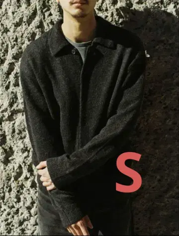 [ LIDNM ] ALPACA KNIT SHIRT CARDIGAN S