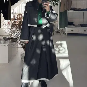 girlish 진 스커트