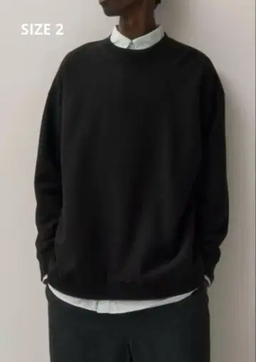 ATON GARMENT DYED URAKE OVERSIZED SWEAT