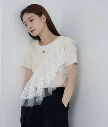 Kastane 튤 랩 미니 스커트