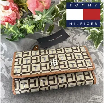 새상품 타미힐피거 TOMMY HILFIGER 장지갑 베이지 브라운