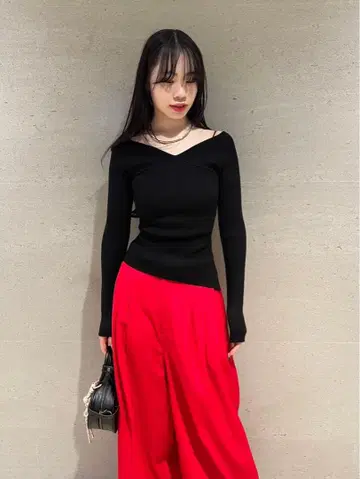 택 포함 새상품 LILY BROWN 니트 블랙 프리