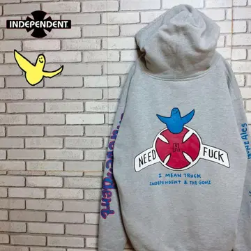 INDEPENDENT x MARK GONZALES 후드티 빅 실루엣