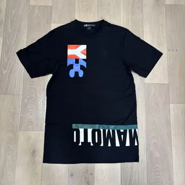 Y-3 그래픽 프린트 티셔츠 블랙