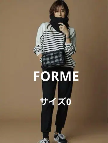 FORME 조거 팬츠 사이즈 0 블랙  히가시하라 아키