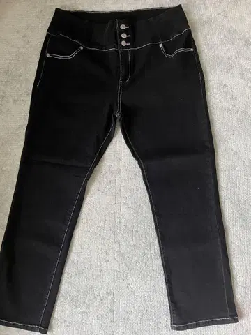 쇼코 x 아베일 콜라보 블랙 스키니 팬츠 허리