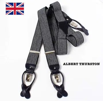ALBERT THURSTON 헨리본 패턴 네이비 영국제