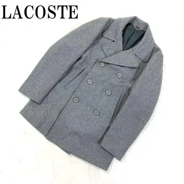 LA8057 라코스테 피 코트 아우터 울 안감 있음 그레이 48/3