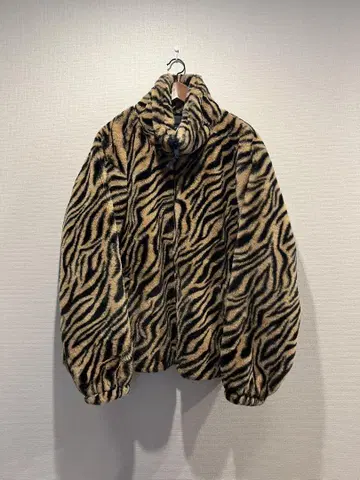 ZARA 자라 인조 모피 자켓 타이거 패턴 M