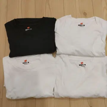 헤인즈 비피 BEEFY-T 티셔츠 XL 4장 세트