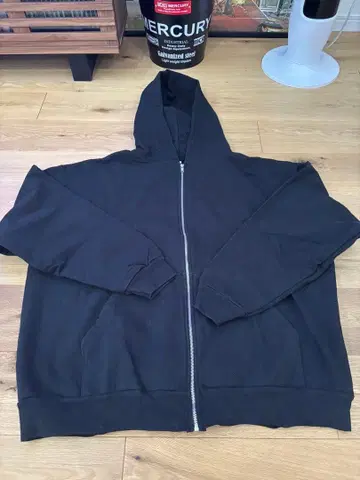 USA LOS ANGELES APPAREL 지퍼 후드티 블랙