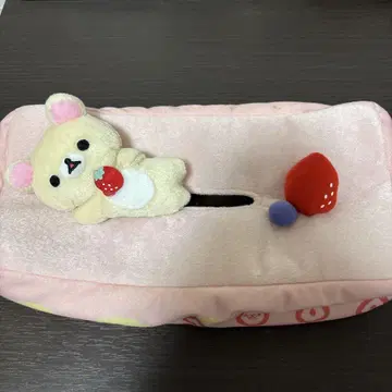 코리락쿠마 스트로베리 파티 티슈 케이스 티슈 커버