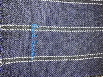 [거의 미사용] Paul Smith 네이비 스트라이프 머플러