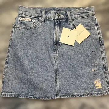 캘빈클라인 데님 미니 스커트 데님 25