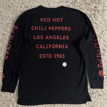 Red Hot Chili Peppers x GU 콜라보 롱 T S 사이즈