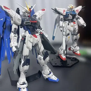 MG 프리덤 건담 Ver.2.0 MG 건담 F91 Ver.2.0의 2체