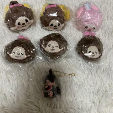 몬치치 7개 봉제 인형 스크런치 배치 미니어처 새상품 익명 배송