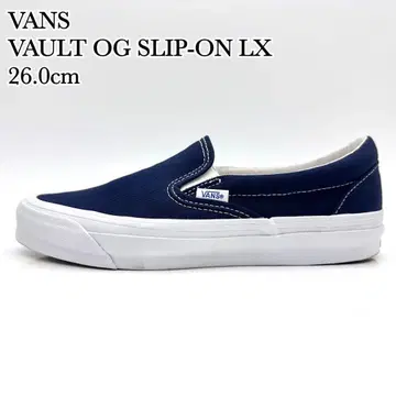 [ 새상품급 ] VANS 볼트 OG 슬립온 LX 네이비 화이트 26cm