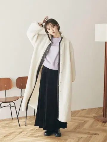 아름디 arumdy 롱 보아 코트