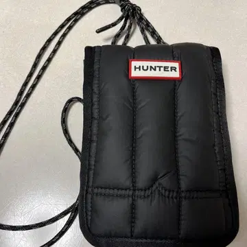 [헌터] HUNTER 블랙 퀼팅 사코슈 숄더백