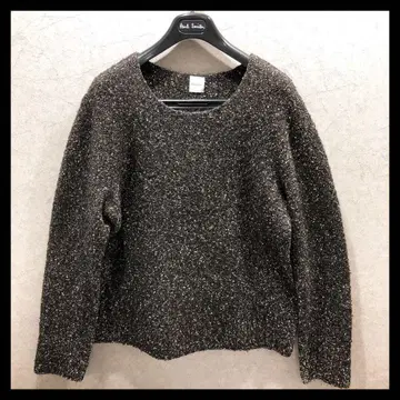 [ 정가 3.3만엔 ] 폴스미스 스웨터 솔리드 패턴 블랙 계열 L 사이즈