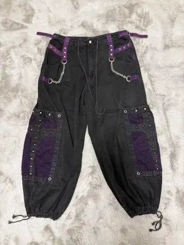 TRIPP NYC 워크 팬츠 블랙 퍼플