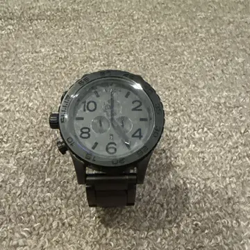 NIXON 블랙 아날로그 크로노그래프 손목시계