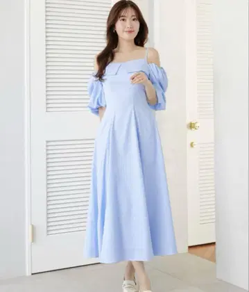 herlipto Papillon Stripe Shirt Dress