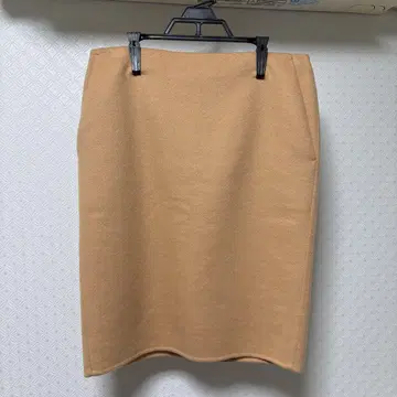 새상품급 드로어 Drawer 에터민 직조 울 캐시미어 백 지퍼 스커트