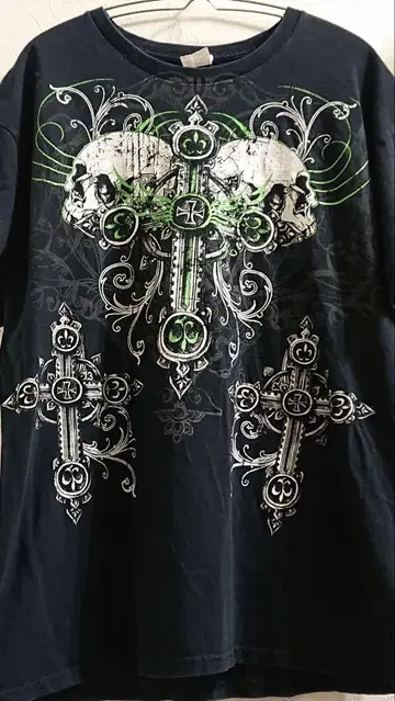 gildan t셔츠 블랙 그린 affliction 스타일