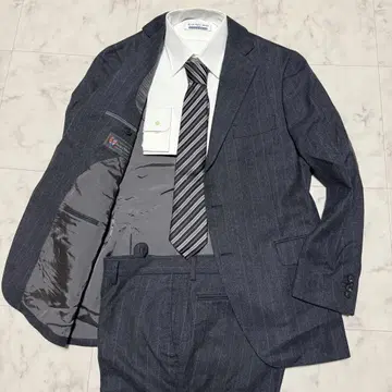 새상품급 유니버설 랭귀지 영국 제조사 원단 수트 셋업 체크