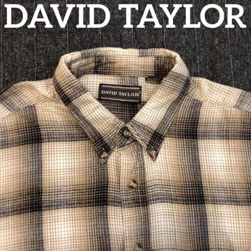 DAVID TAYLOR 온프레 체크 플란넬 셔츠 방글라데시 제