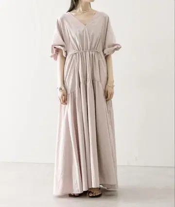 mystic 드로스트 개더 원피스