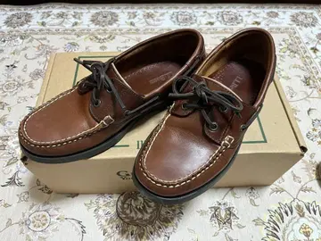 [중고품] L.L.BEAN 데크 슈즈 가죽 25cm