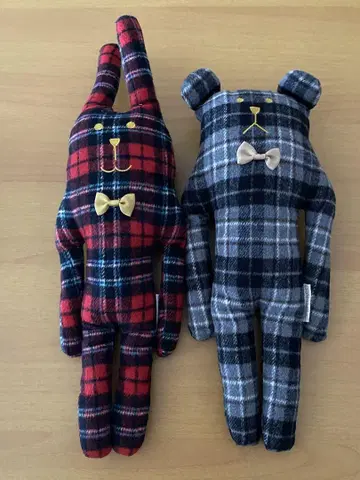 크라프트홀릭 체크 신장 45cm RAB와 SLOTH 페어
