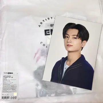 ENHYPEN Artist Made 제이 T셔츠 화이트 포스터 포함