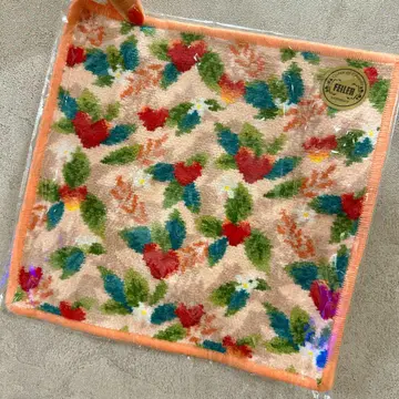 FEILER 꽃무늬 손수건 약 25cm x 25cm