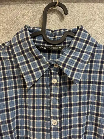 ZARA 체크 무늬 긴팔 셔츠