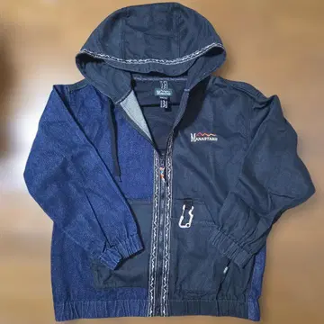 MANASTASH 후드 부착 자켓 M 블랙/데님